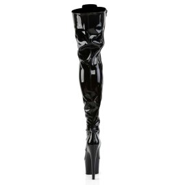 Pleaser Overknee Stiefel ADORE-3023 Schwarz EU-37 / US-7