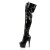 Pleaser Overknee Stiefel ADORE-3023 Schwarz EU-37 / US-7