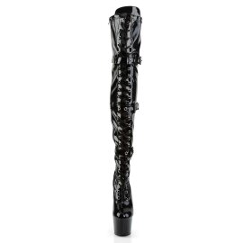 Pleaser Overknee Stiefel ADORE-3028 Schwarz EU-37 / US-7