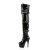 Pleaser Overknee Stiefel ADORE-3028 Schwarz EU-37 / US-7