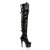 Pleaser Overknee Stiefel ADORE-3028 Schwarz EU-37 / US-7