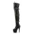Pleaser Overknee Stiefel ADORE-3028 Schwarz EU-35 / US-5