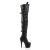 Pleaser Overknee Stiefel ADORE-3028 Schwarz EU-35 / US-5