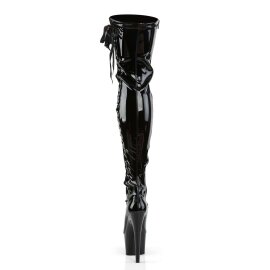 Pleaser Overknee Stiefel ADORE-3050 Schwarz EU-37 / US-7