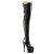 Pleaser Overknee Stiefel ADORE-3050 Schwarz EU-38 / US-8