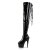 Pleaser Overknee Stiefel ADORE-3063 Schwarz EU-35 / US-5
