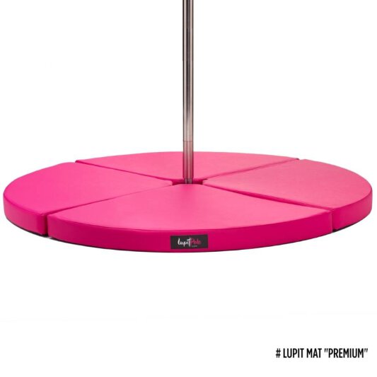 Pole Dance Mat Lupit Pole PREMIUM Hot Pink 8 cm