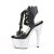 Pleaser Sandalette ADORE-700-14LG Schwarz Silber Multi Glitter EU-35 / US-5