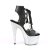 Pleaser Sandalette ADORE-700-14LG Schwarz Silber Multi Glitter EU-35 / US-5