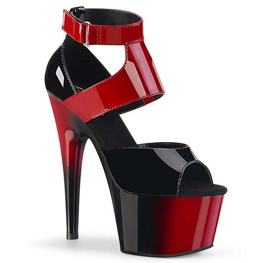 Pleaser Sandalette ADORE-700-16 Schwarz Rot EU-35 / US-5