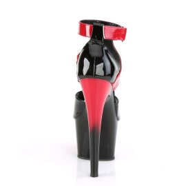 Pleaser Sandalette ADORE-700-16 Schwarz Rot EU-35 / US-5