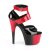 Pleaser Sandalette ADORE-700-16 Schwarz Rot EU-35 / US-5