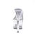Pleaser Pantolette ADORE-701 Transparent Silber EU-35 / US-5