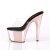 Pleaser Pantolette ADORE-701 Transparent Rose-Gold Chrom EU-35 / US-5