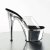 Pleaser Pantolette ADORE-701 Transparent Silber Chrom EU-37 / US-7
