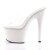 Pleaser Pantolette ADORE-701 Transparent Weiß EU-36 / US-6