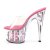 Pleaser Pantolette ADORE-701FL Transparent Pink  EU-35 / US-5