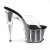 Pleaser Pantolette ADORE-701G Transparent Schwarz EU-41 / US-11