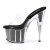 Pleaser Pantolette ADORE-701G Transparent Schwarz EU-35 / US-5