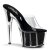 Pleaser Pantolette ADORE-701G Transparent Schwarz EU-38 / US-8