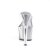 Pleaser Pantolette ADORE-701G Transparent Silber Glitter EU-35 / US-5