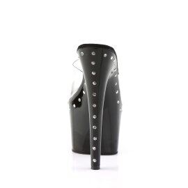 Pleaser Pantolette ADORE-701LS Transparent Schwarz EU-37 / US-7