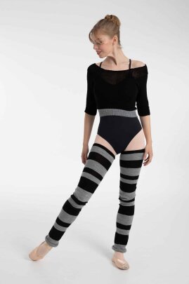Legwarmer Polpay Grau / Schwarz