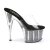 Pleaser Pantolette ADORE-701SRS Transparent Silber EU-35 / US-5