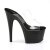 Pleaser Pantolette ADORE-702 Transparent Schwarz EU-36 / US-6