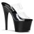 Pleaser Pantolette ADORE-702 Transparent Schwarz EU-37 / US-7