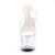 Pleaser Pantolette ADORE-702 Transparent Silber EU-35 / US-5
