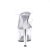 Pleaser Pantolette ADORE-702 Transparent Silber EU-35 / US-5