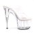 Pleaser Pantolette ADORE-702 Transparent Silber EU-35 / US-5