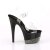 Pleaser Sandalette ADORE-708-3 Transparent Schwarz Silber Strass EU-38 / US-8