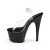 Pleaser Sandalette ADORE-708 Transparent Schwarz EU-35 / US-5