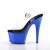 Pleaser Sandalette ADORE-708 Transparent Blau Chrom EU-37 / US-7