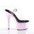 Pleaser Sandalette ADORE-708 Transparent Pink Chrom EU-35 / US-5