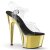 Pleaser Sandalette ADORE-708 Transparent Gold Chrom EU-35 / US-5