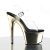 Pleaser Sandalette ADORE-708 Transparent Gold Chrom EU-35 / US-5