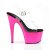Pleaser Sandalette ADORE-708 Transparent Pink Chrom EU-35 / US-5