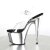 Pleaser Sandalette ADORE-708 Transparent Silber Chrom EU-35 / US-5