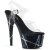 Pleaser Sandalette ADORE-708BMC Transparent Schwarz EU-35 / US-5