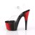 Pleaser Sandalette ADORE-708BR Transparent Rot Schwarz EU-35 / US-5