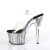 Pleaser Sandalette ADORE-708CG Transparent Silber Multi Glitter EU-35 / US-5