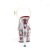Pleaser Sandalette ADORE-708FL Transparent Rot EU-38 / US-8