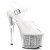 Pleaser Sandalette ADORE-708G Transparent Silber Glitter EU-37 / US-7