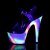 Pleaser Sandalette ADORE-708GXY Transparent Neon-Bunt EU-42 / US-12