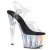 Pleaser Sandalette ADORE-708HGI Transparent Silber Hologram EU-35 / US-5