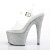 Pleaser Sandalette ADORE-708HMG Transparent Silber Multi Glitter EU-35 / US-5