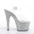 Pleaser Sandalette ADORE-708HMG Transparent Silber Multi Glitter EU-35 / US-5